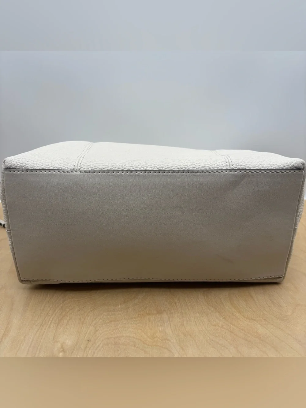 Michael Kors white pebbled